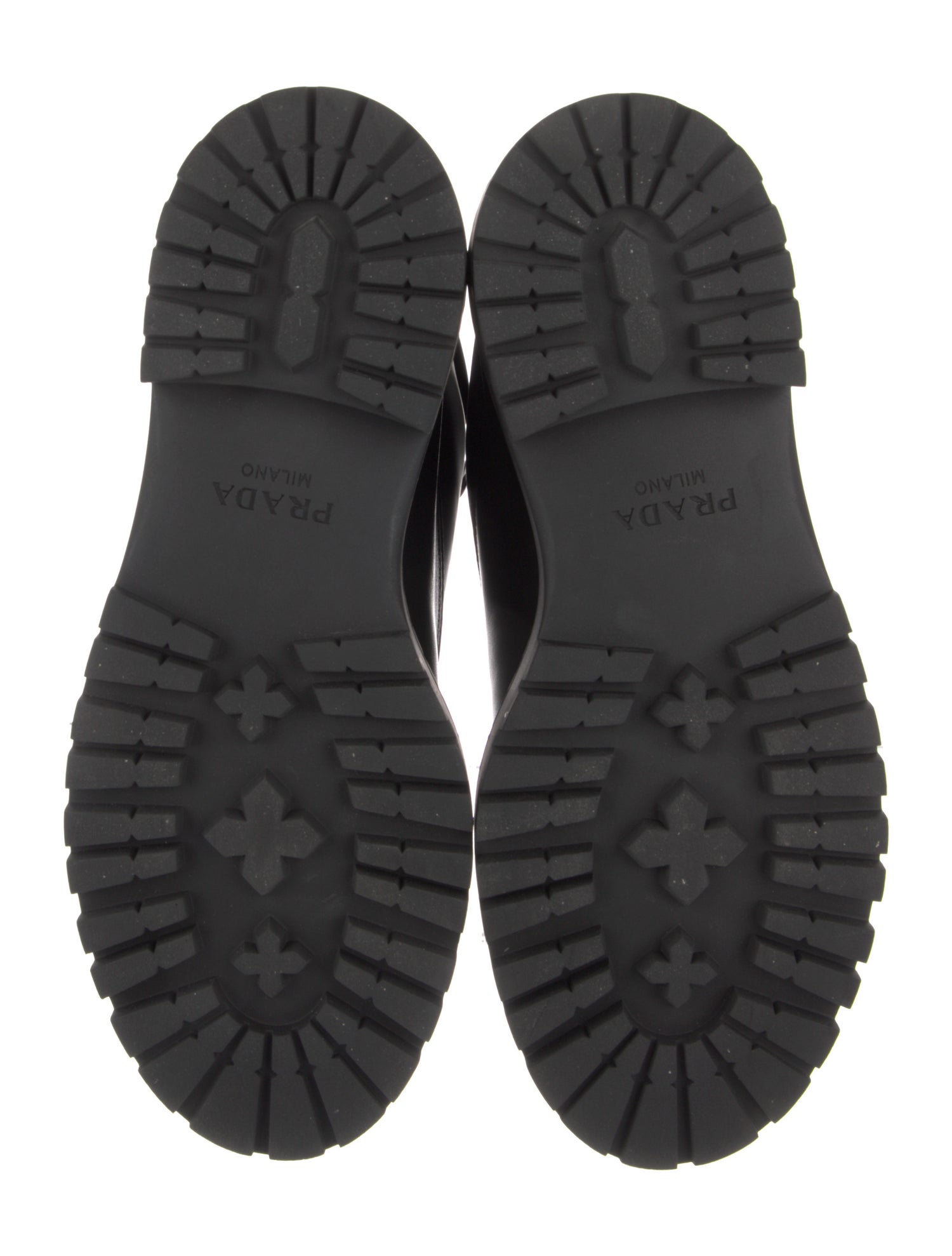 Prada Leather Combat Boots